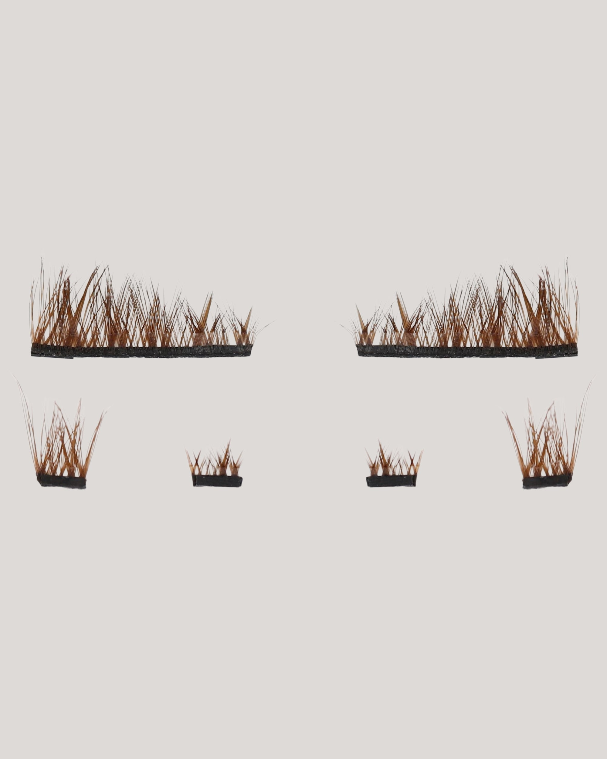 Naturel marron - Faux cils magnétiques