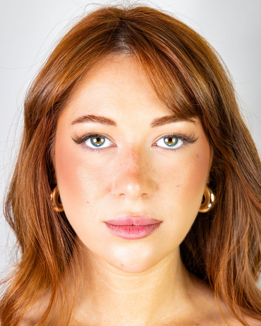 Oeil de biche marron - Faux cils magnétiques