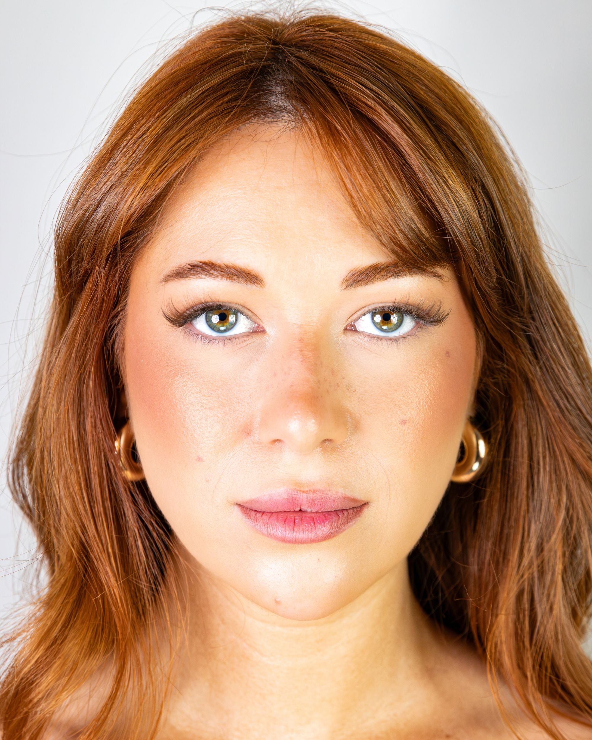 Oeil de biche marron - Faux cils magnétiques