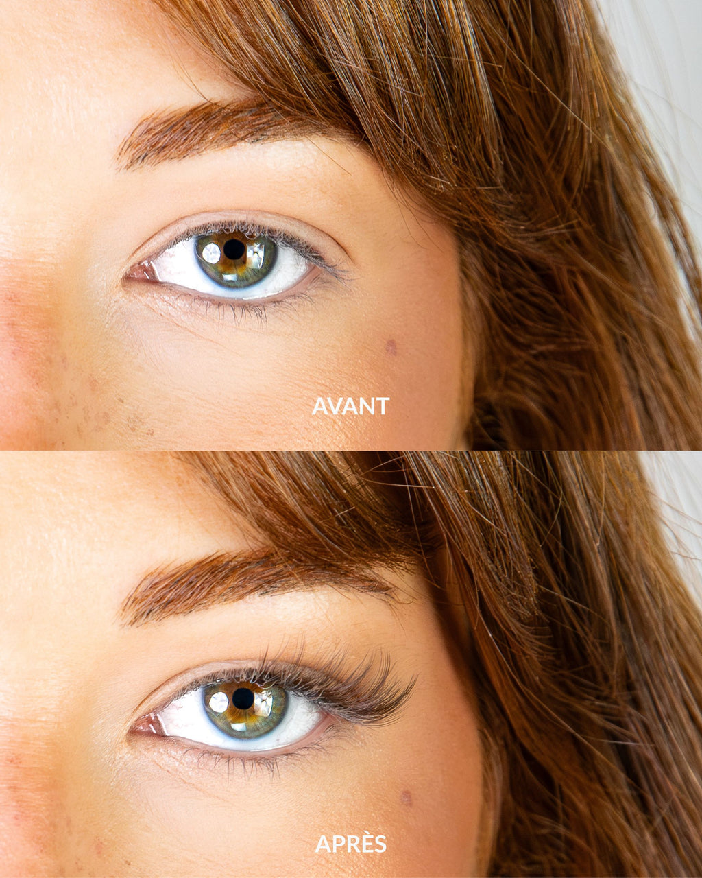 Yeux de biche marron - Faux cils magnétiques