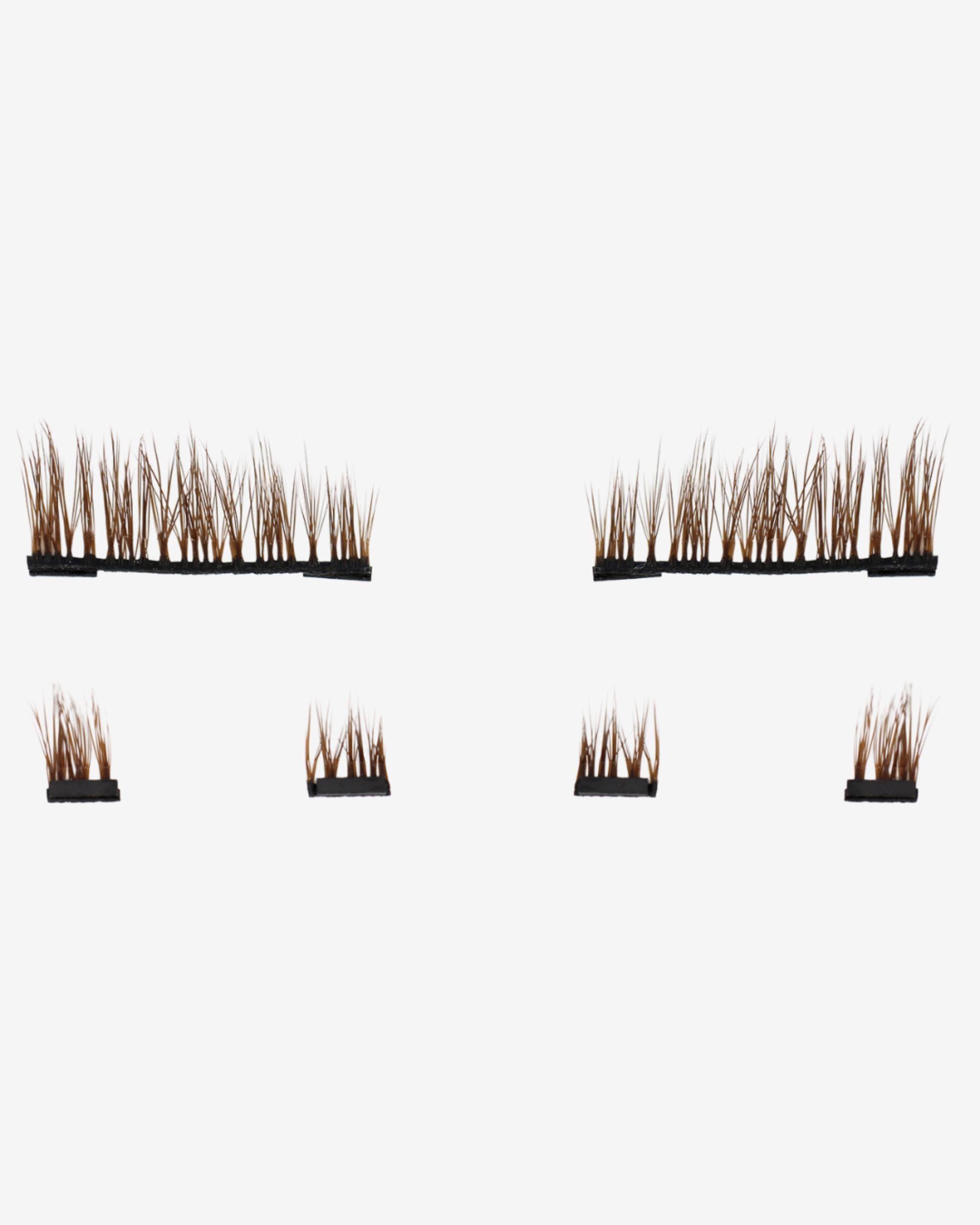 Yeux de biche marron - Faux cils magnétiques